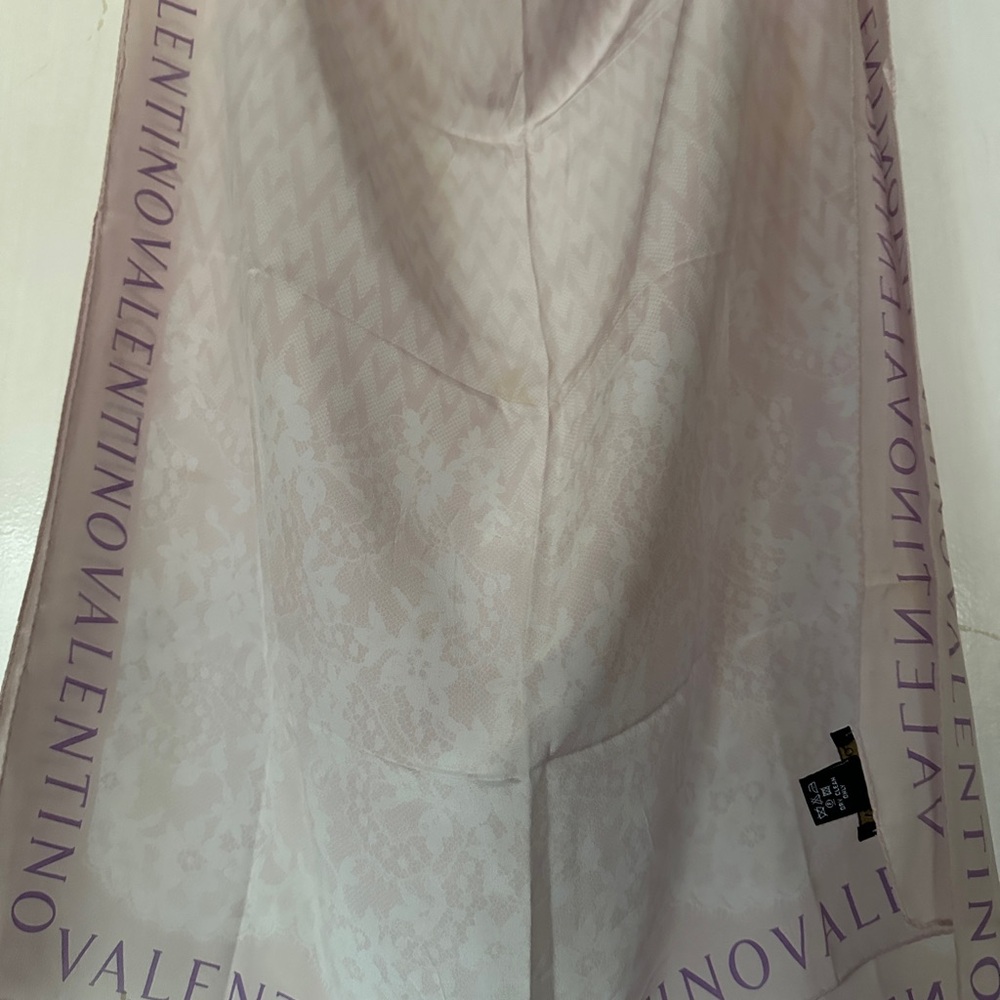 Valentino Women's Monogram Large Silk Scarf Wrap - Picture 3 of 7